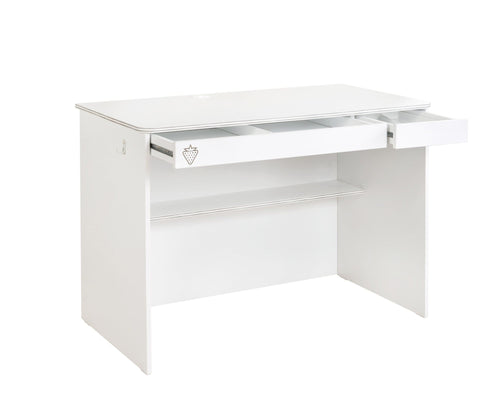 Cilek Bianco Piccola scrivania per giovani con 2 cassetti, L113xL59xH75 cm