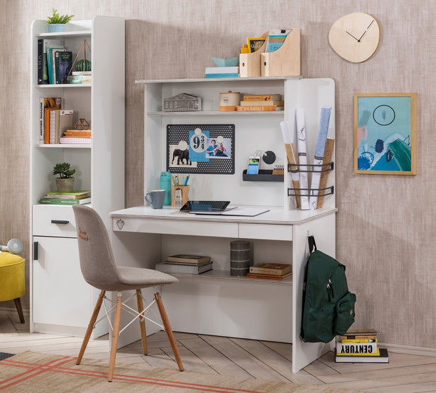 Cilek Biblioteca giovanile pensile bianca piccola, l108xl29xh72 cm