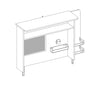 Cilek Biblioteca giovanile pensile bianca piccola, l108xl29xh72 cm
