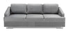 Stagra Canapea Bucs Extensibila cu Arcuri Ondulate si Spuma Poliuretanica, 3 Locuri, Suprafata de Dormit 202x140 cm, Perne Incluse, l225xA100xH90 cm