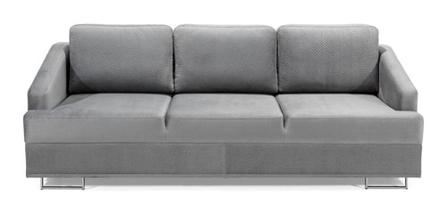 Stagra Canapea Bucs Extensibila cu Arcuri Ondulate si Spuma Poliuretanica, 3 Locuri, Suprafata de Dormit 202x140 cm, Perne Incluse, l225xA100xH90 cm