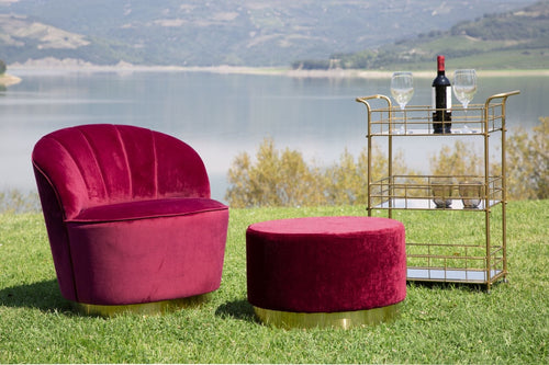 Mauro Ferretti Carrello Glam Ret. cm 60x30,5x80