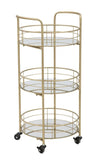 Mauro Ferretti Carrello Glam Rotondo cm Ø 38x77,5