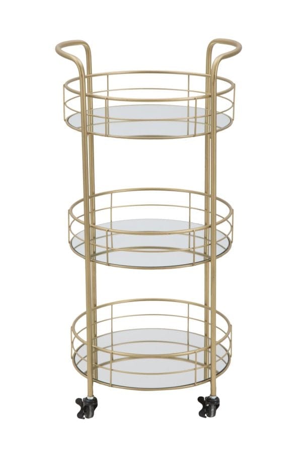 Mauro Ferretti Carrello Glam Rotondo cm Ø 38x77,5