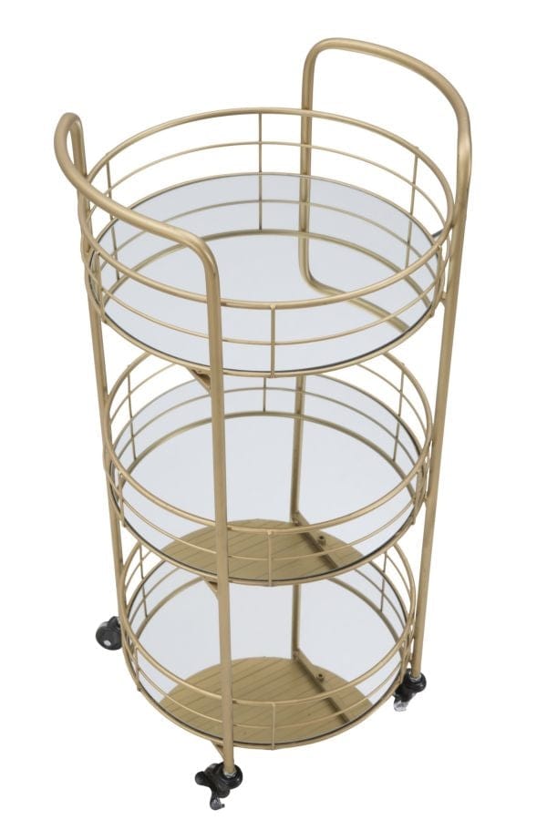 Mauro Ferretti Carrello Glam Rotondo cm Ø 38x77,5