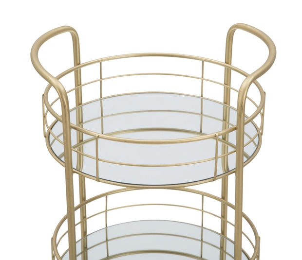 Mauro Ferretti Carrello Glam Rotondo cm Ø 38x77,5