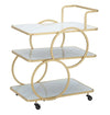 Mauro Ferretti Carrello Marble Glass cm 64x46x79