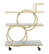 Mauro Ferretti Carrello Marble Glass cm 64x46x79