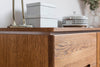 Szynaka Cassettiera in legno e impiallacciato con 4 cassetti e 1 anta Montenegro 44 Rustic Oak, l108xl48xh87 cm