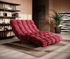 Wersal Chaise longue Delphinium 120 Bordeaux