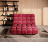 Wersal Chaise longue Delphinium 120 Bordeaux