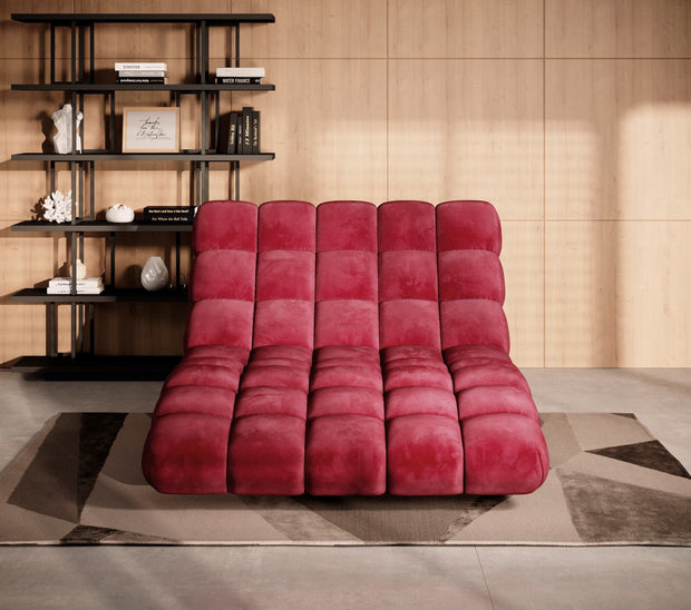 Wersal Chaise longue Delphinium 120 Bordeaux