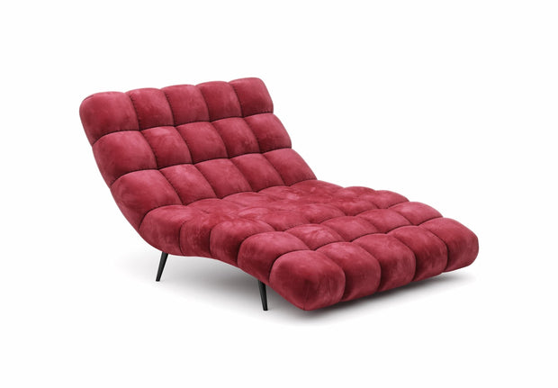 Wersal Chaise longue Delphinium 120 Bordeaux