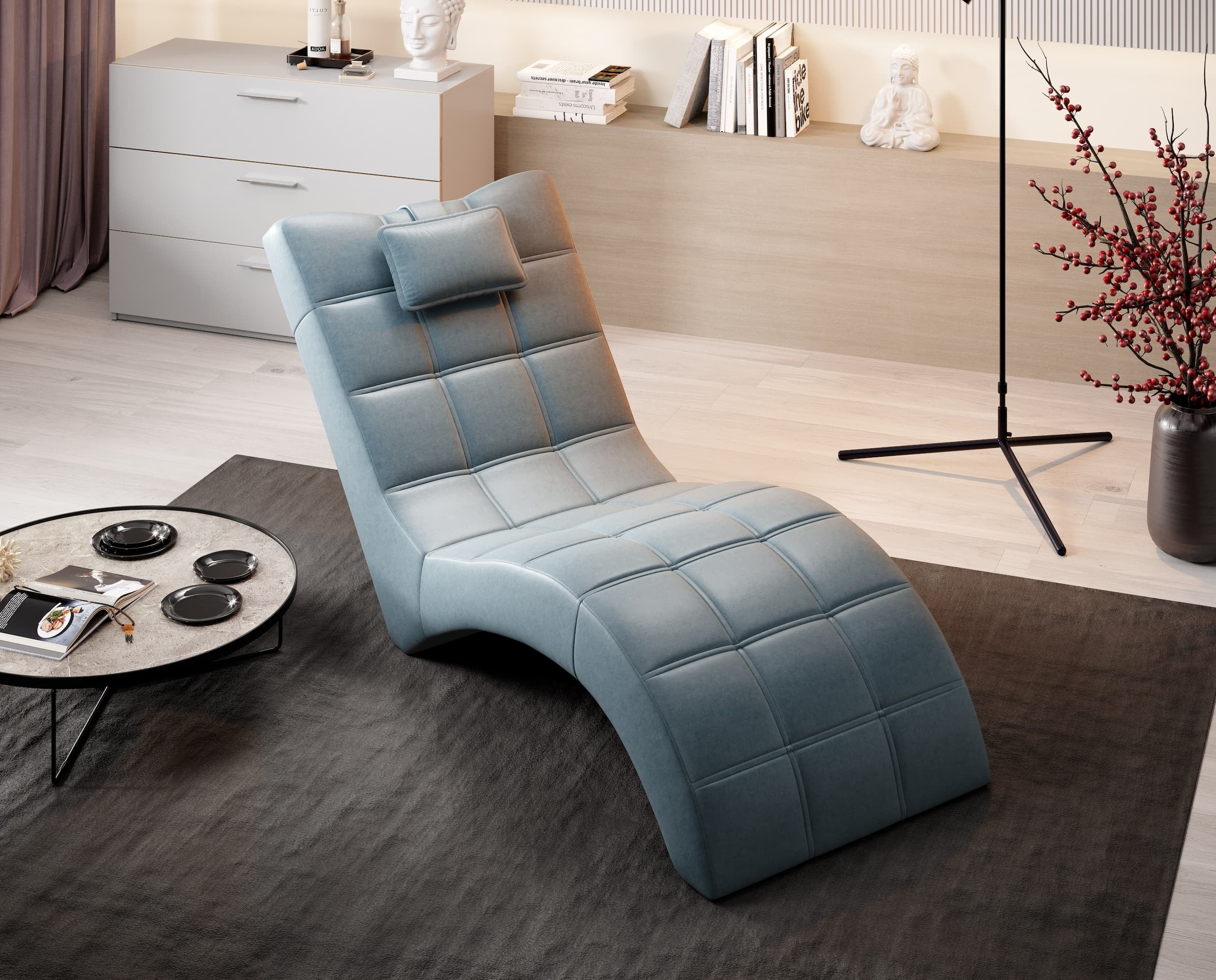Wersal Chaise longue Lodon New Blu