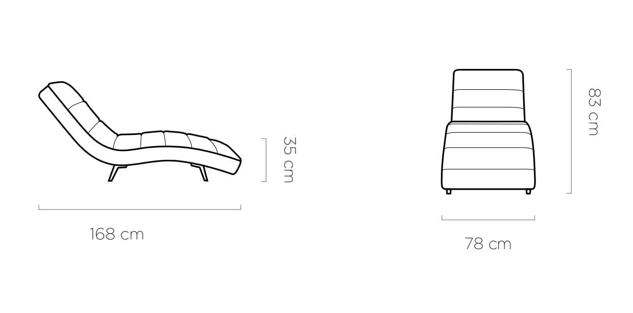 Wersal Chaise longue Mintos Avorio