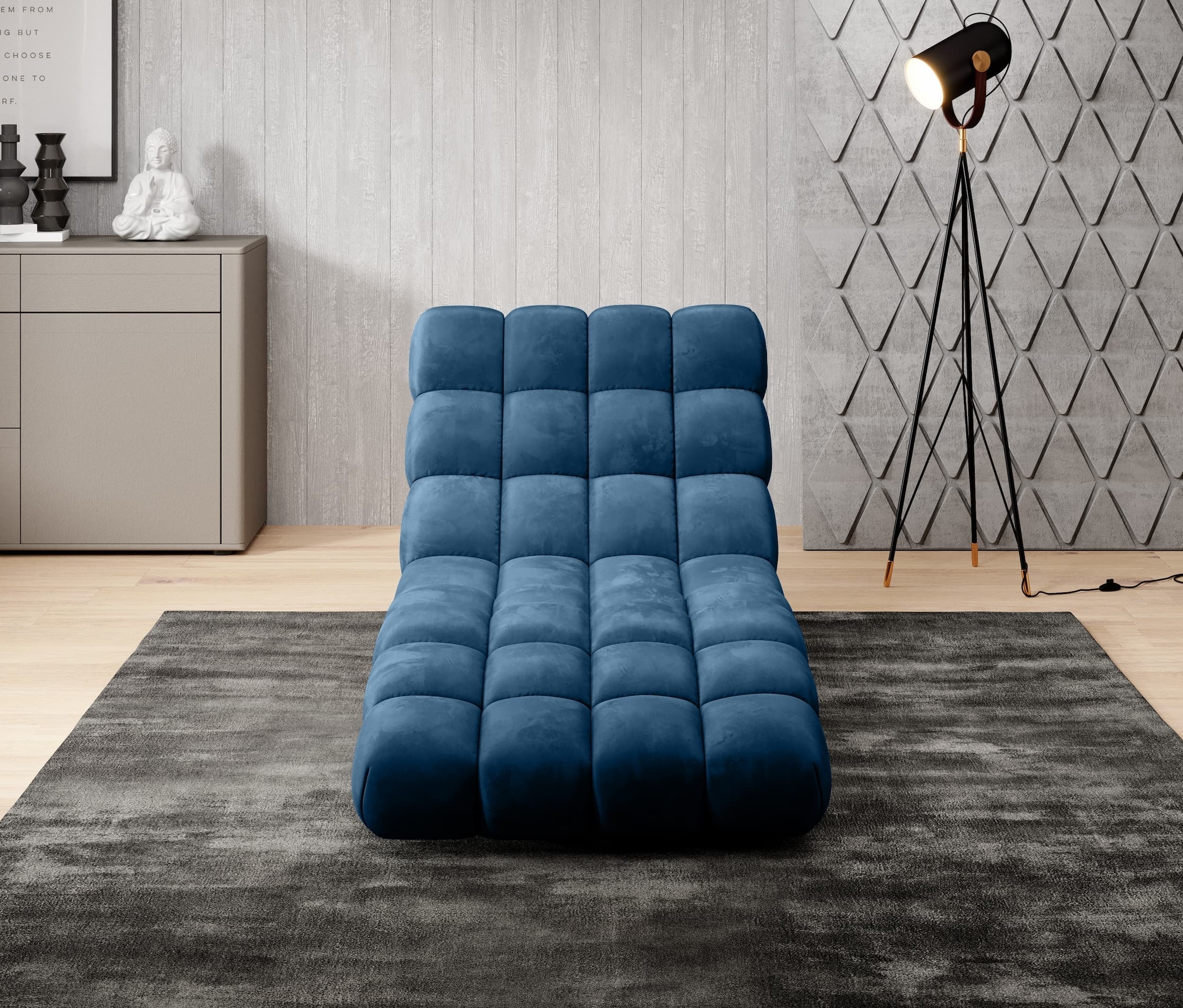 Chaise longue reclinabile Gatiola 80 Blu (6)