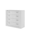 Lenart Comò con 4 cassetti Arti 10 Opaco Bianco