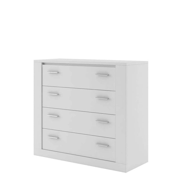 Lenart Comò con 4 cassetti Arti 10 Opaco Bianco