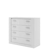Lenart Comò con 4 cassetti Idea 10 Opaco Bianco