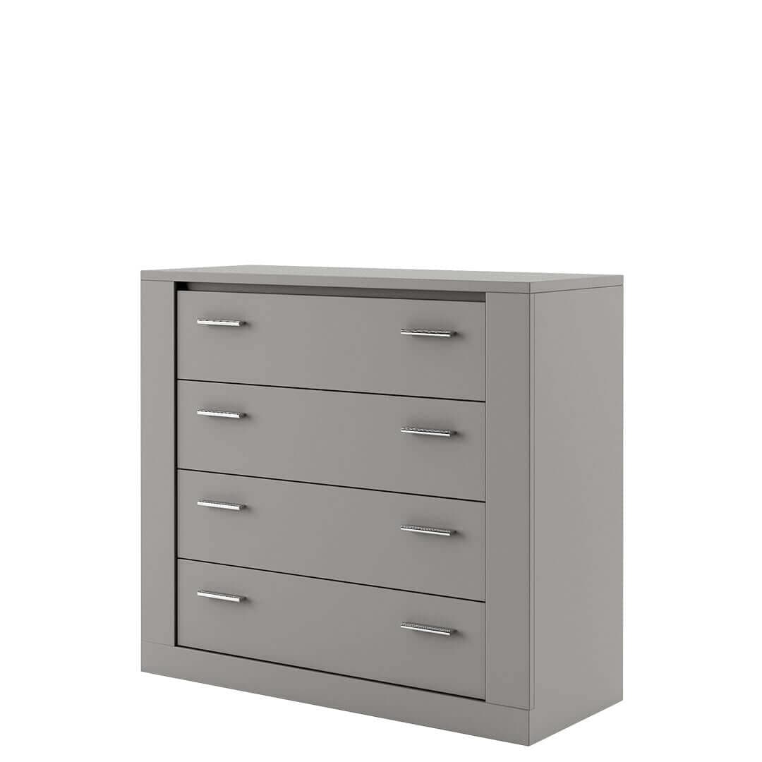 Lenart Comò con 4 cassetti Idea 10 Opaco Grigio