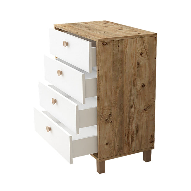 Asir Comò con 4 cassetti Vilamo VL80-217 Bianco