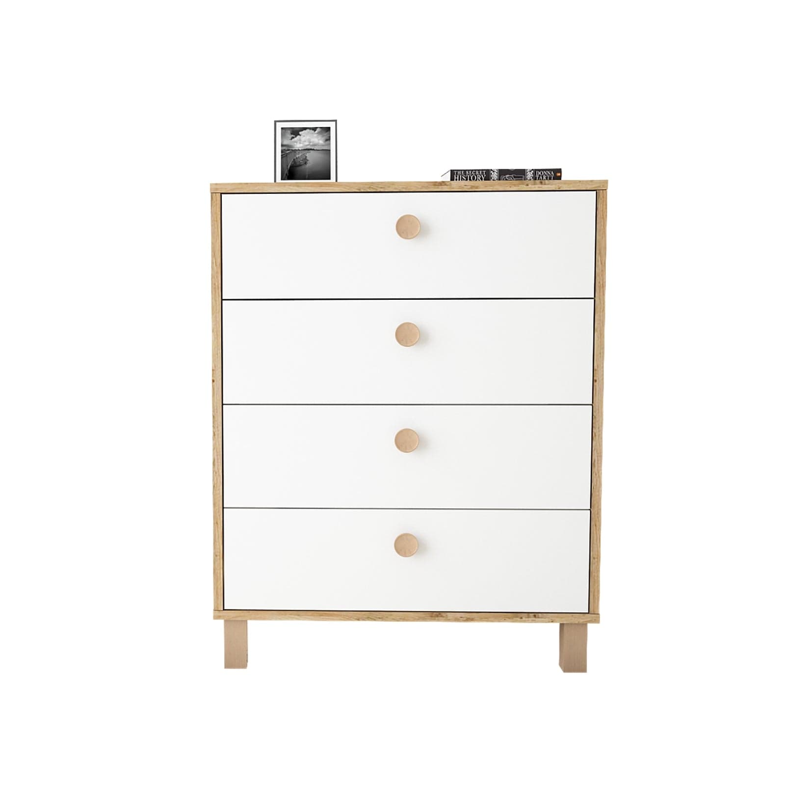Asir Comò con 4 cassetti Vilamo VL80-217 Bianco
