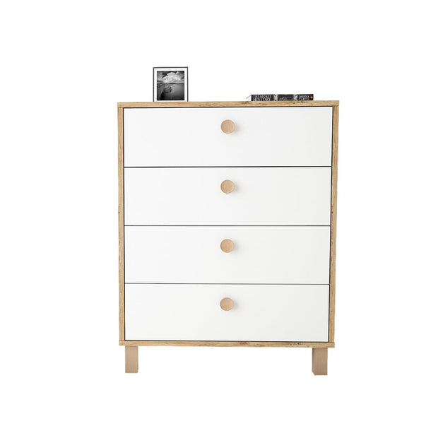 Asir Comò con 4 cassetti Vilamo VL80-217 Bianco