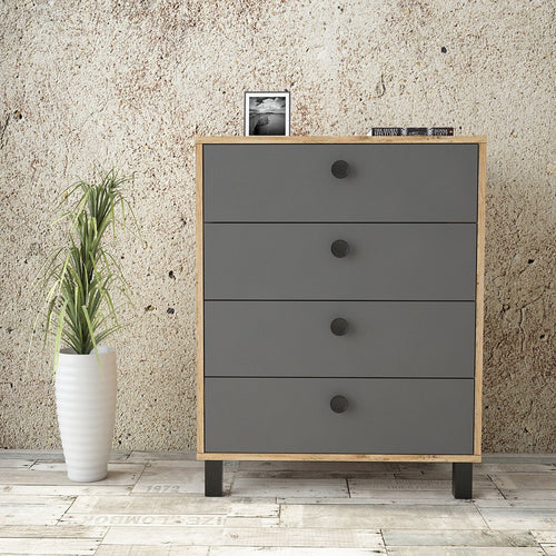 Asir Comò con 4 cassetti Vilamo VL80-228 Antracite