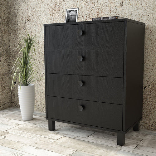 Asir Comò con 4 cassetti Vilamo VL80-338 Nero