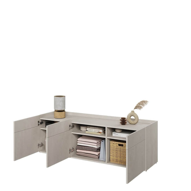 Lenart Comò per bambini/adolescenti a 3 ante Teen Flex TF08 Grigio