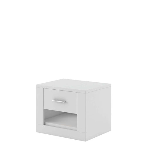 Lenart Comodino con 1 cassetto Arti 07 Bianco Opaco