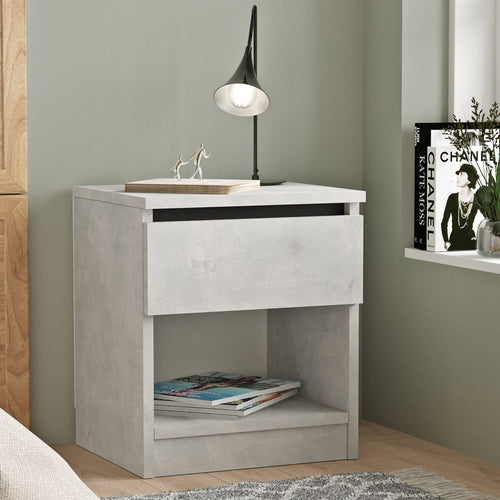 Asir Comodino con 1 cassetto Luvio LV26-TL Grigio