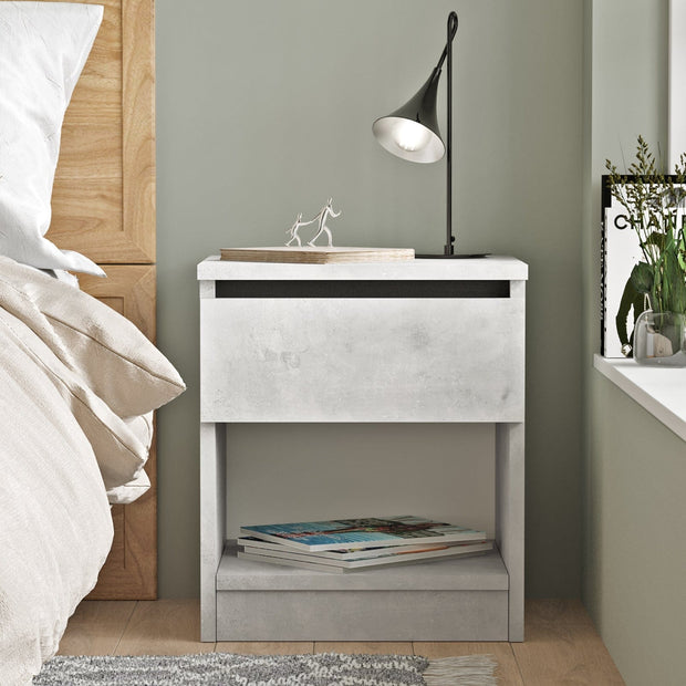 Asir Comodino con 1 cassetto Luvio LV26-TL Grigio