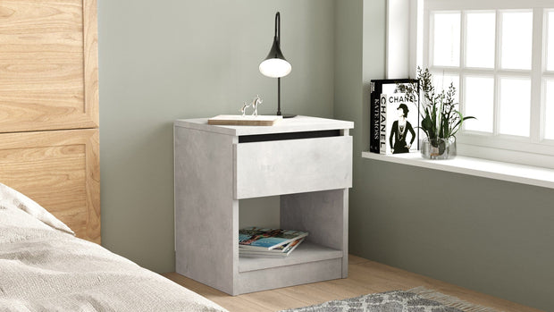 Asir Comodino con 1 cassetto Luvio LV26-TL Grigio