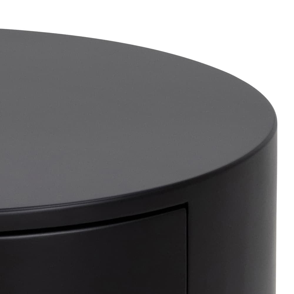 Actona Comodino con 1 cassetto Polo Nero