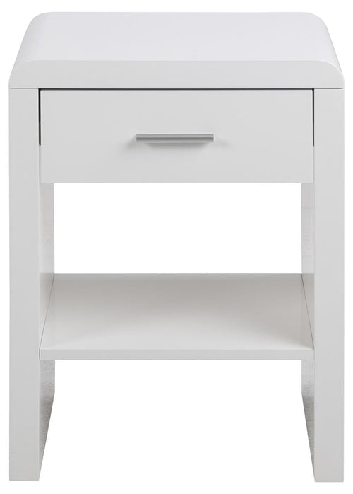 Actona Comodino con 1 cassetto Supernova Bianco