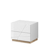 Lenart Comodino con 2 cassetti Futura 14 Bianco Opaco