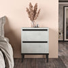 Asir Comodino con 2 cassetti Luvio LV25-TL Grigio