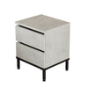 Asir Comodino con 2 cassetti Luvio LV25-TL Grigio