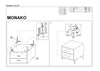 Signal Comodino con 2 cassetti Murphy Grigio