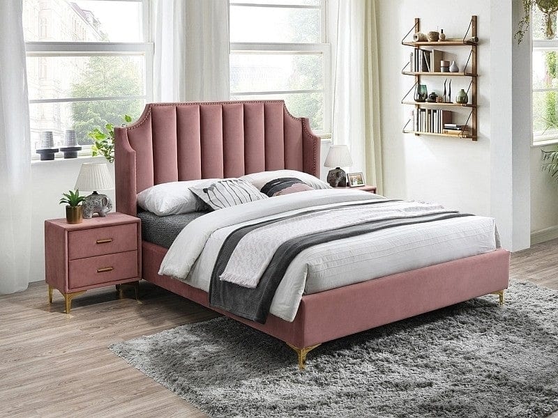 Signal Comodino con 2 cassetti Murphy Rosa