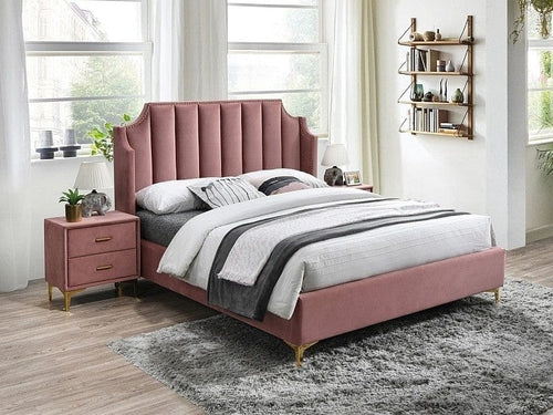 Signal Comodino con 2 cassetti Murphy Rosa