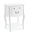 Bizzotto Comodino con 3 cassetti Daisy Bianco