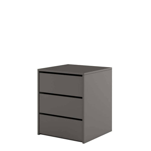 Lenart Comodino con 3 cassetti Idea 13 Grigio Opaco