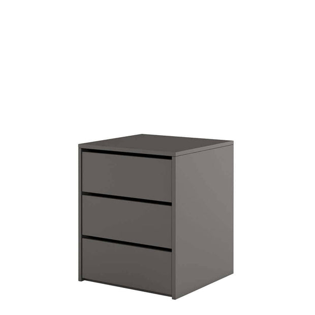 Lenart Comodino con 3 cassetti Idea 13 Grigio Opaco
