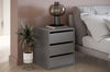 Lenart Comodino con 3 cassetti Idea 13 Grigio Opaco