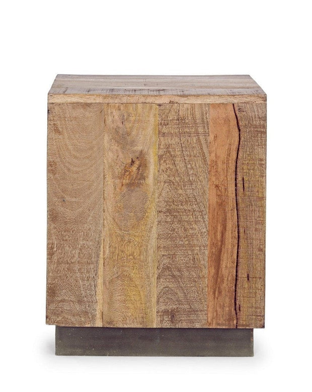 Bizzotto Comodino con 3 cassetti Tudor Naturale