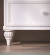Cilek Comodino in legno con 2 cassetti, per bambini e ragazzi, Romantica White, l50xL42xH56 cm