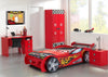 Vipack Comodino in MDF con 2 cassetti, per bambini Le Mans Red, l47xl47xh39,4 cm