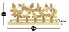 Mauro Ferretti Comodino Mensola Butterflies Coppia cm 43x19,2x16,5